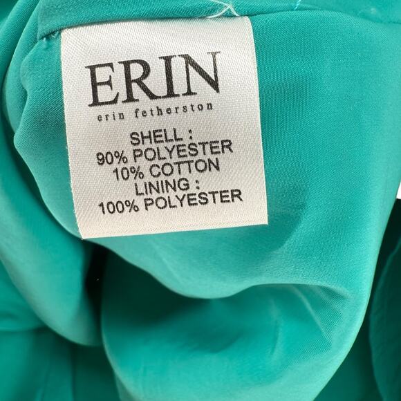 Erin Fetherston Dress Blue Bow Back Mini Sleeveless Retro Cocktail Anthro Size 2 - Picture 8 of 9